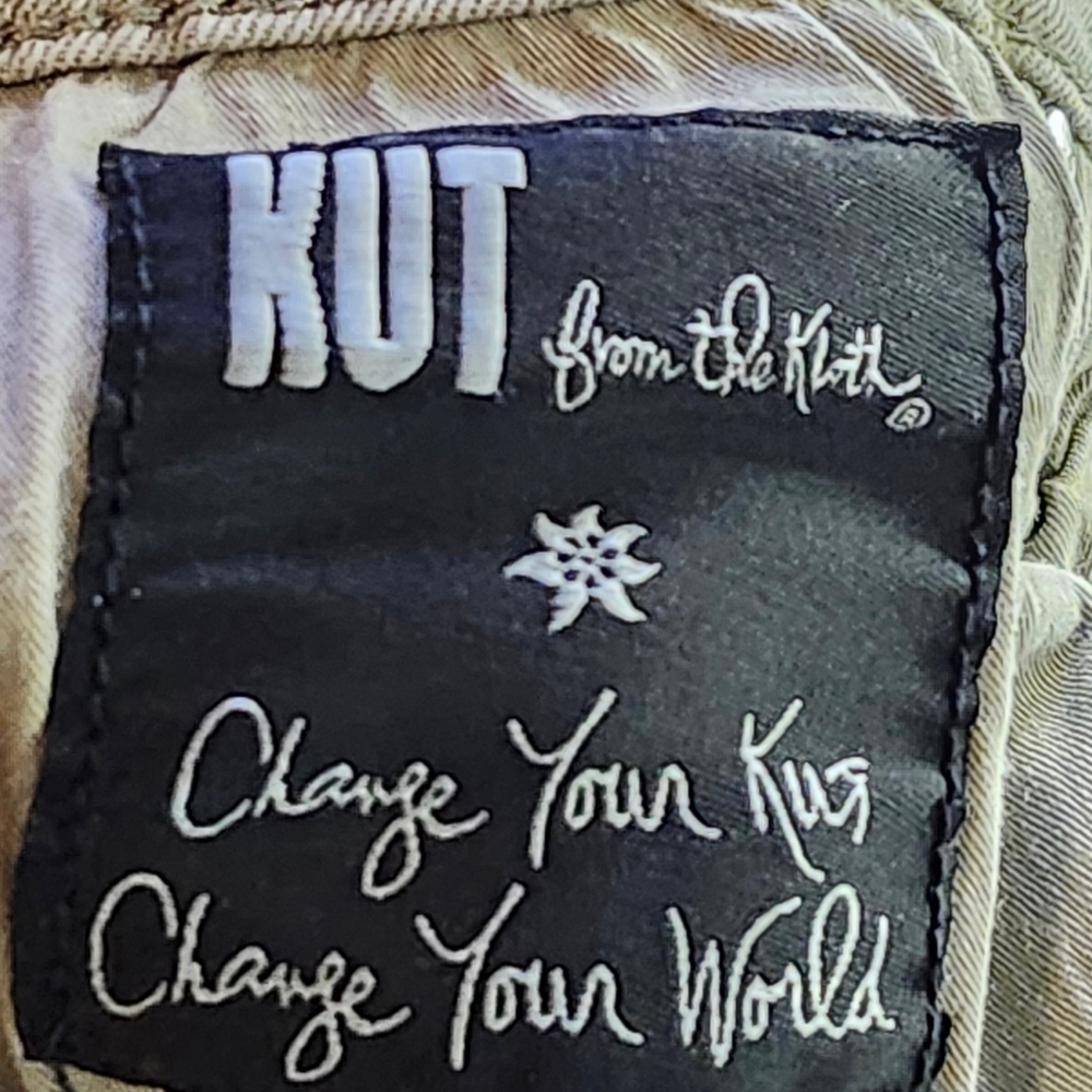 Kut from the Kloth Mid Rise Skinny Sage Green size 4 - Picture 6 of 8